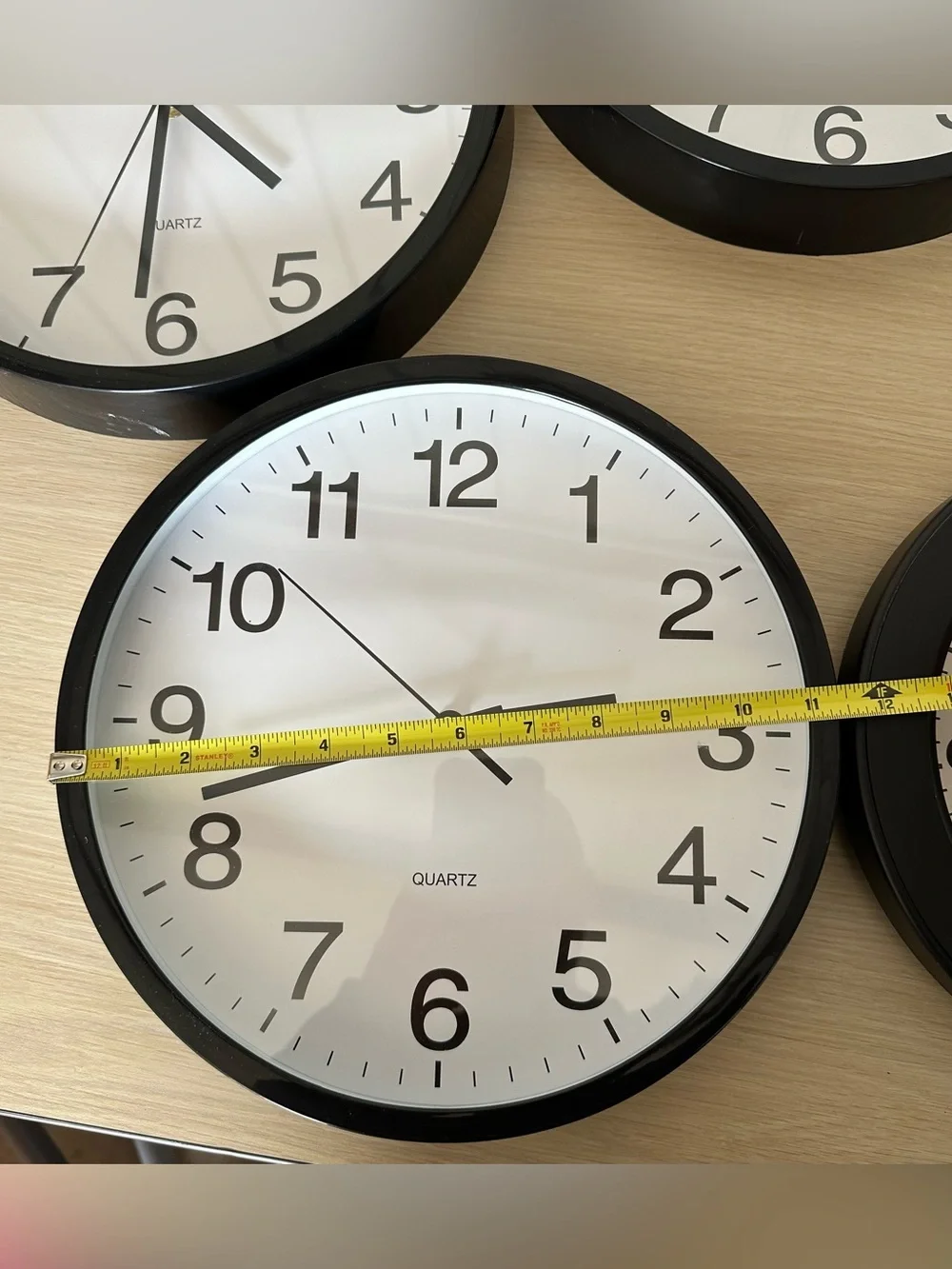 Set of 5 Hanging Wall Clocks - Excellent Condition